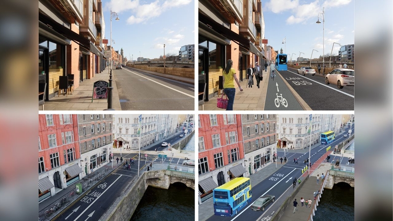 The proposed route would involve cycle tracks on both the north and south quays