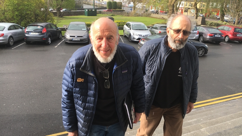 Ken Mayers (L) and Tarak Kauff appeared in Ennis District Court today