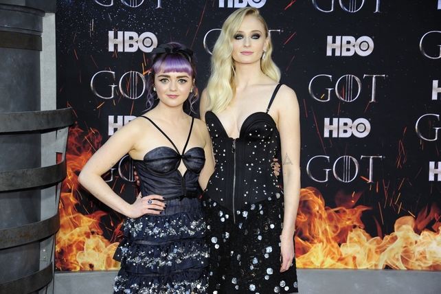 Maisey Williams and Sophie Turner