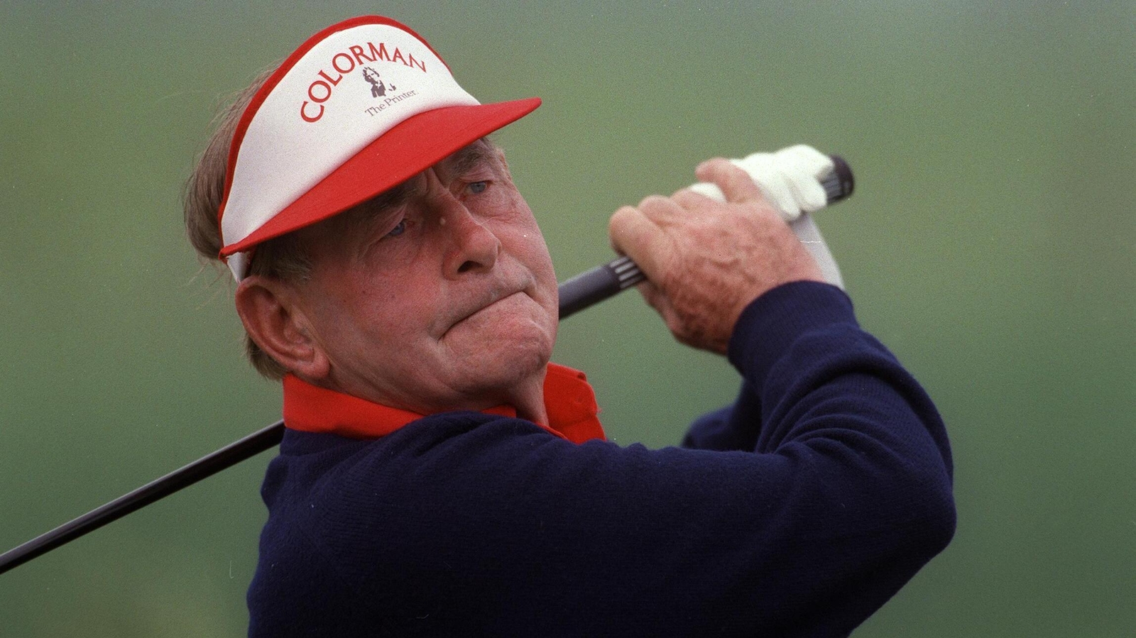 The legendary Christy O'Connor Senior at the 1997 Irish Seniors Open