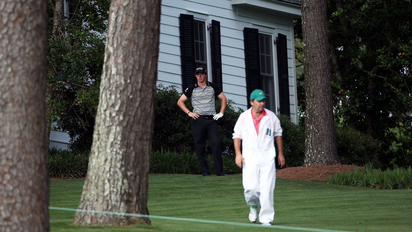 Rory McIlroy watches it all unravel on the 10th hole on Sunday