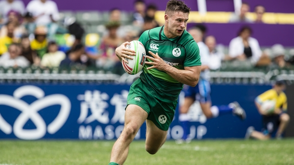 Foster Horan going over for a try against Jamaica