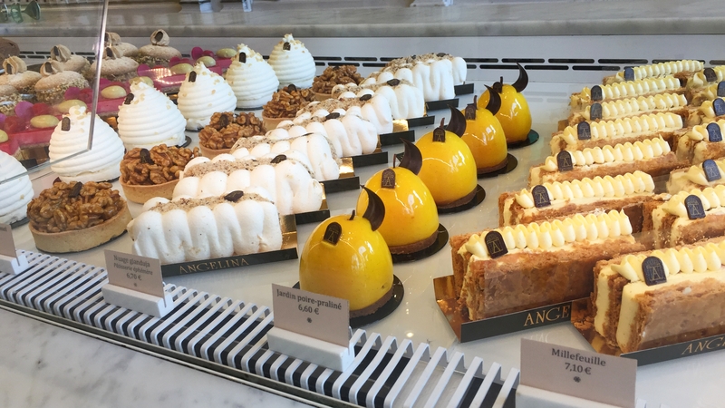 The jewel-like desserts at Angelina, Paris. Photo: Charlotte Ryan