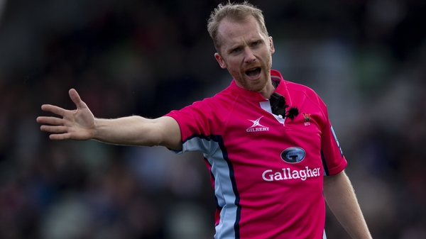 Wayne Barnes will wield the whistle at the Aviva