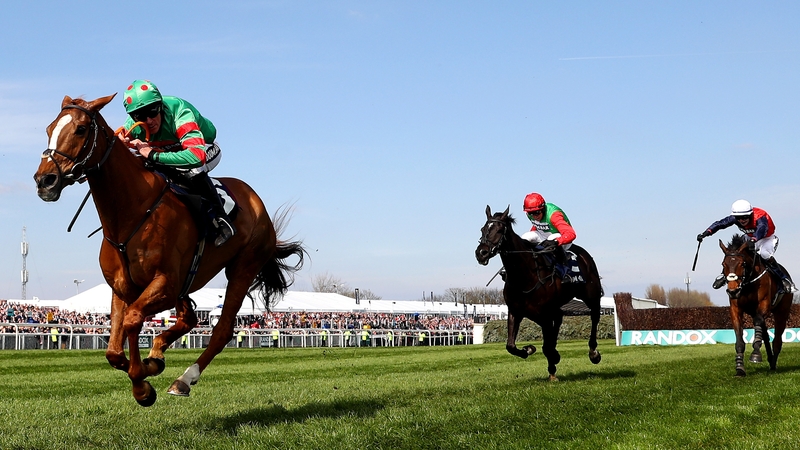 Davy Russell riding Ornua races to victory in the Maghull Novices' Chase
