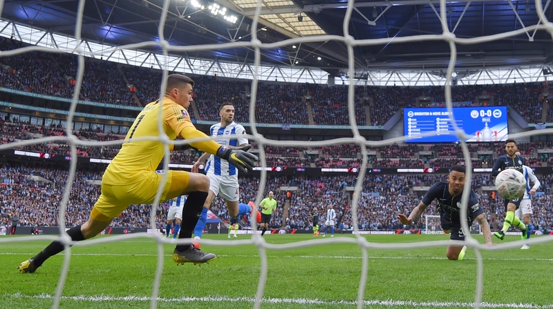 Gabriel Jesus heads home the game's only goal