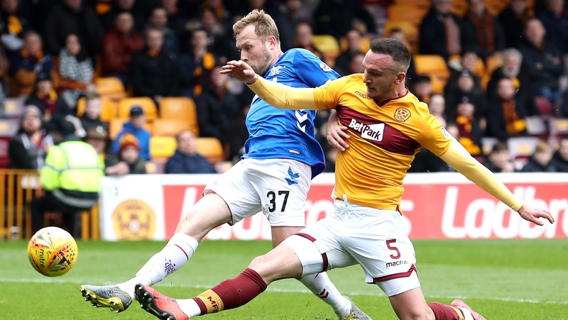 Scott Arfield fires home Rangers' opener