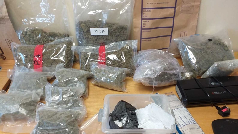The cannabis and cocaine was seized in the Rathfarnham area of the city