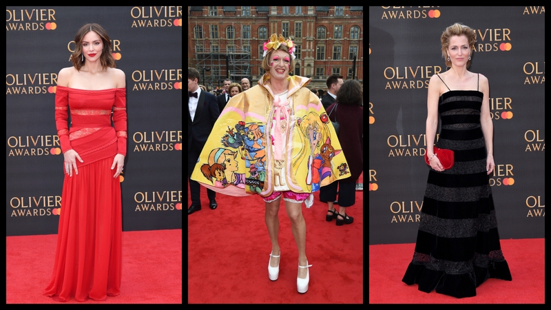 The fashion at the annual Olivier Awards in London was typically dramatic