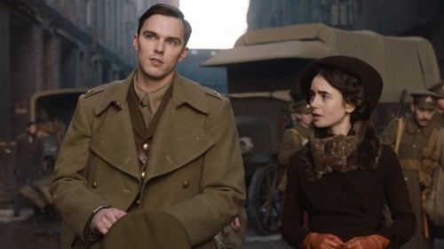 Nicholas Hoult and Lily Collins in Tolkien