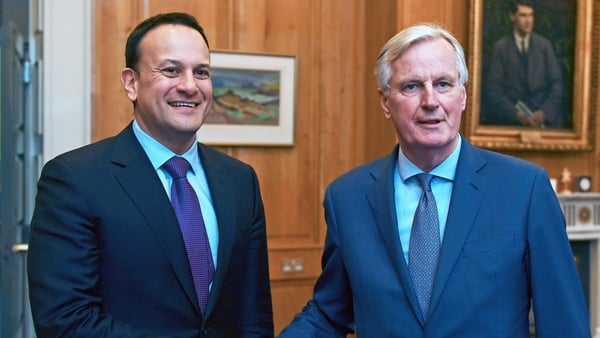 Leo Varadkar and Michel Barnier met ahead of the EU summit in Brussels