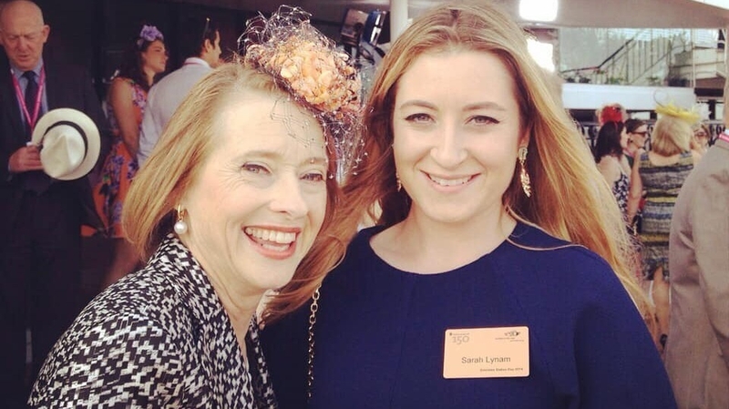Sarah Lynam (R) poctured with Gai Waterhouse. Picture: Facebook