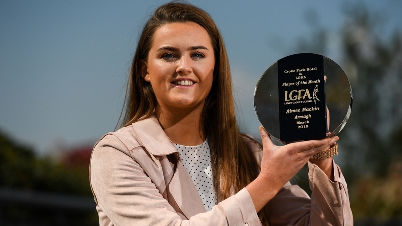 Aimee Mackin is The Croke Park/LGFA Player of the Month award for March