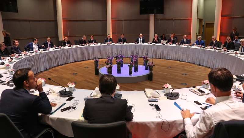 Theresa May spoke to EU leaders for an hour before they discussed her offer for a further five hours