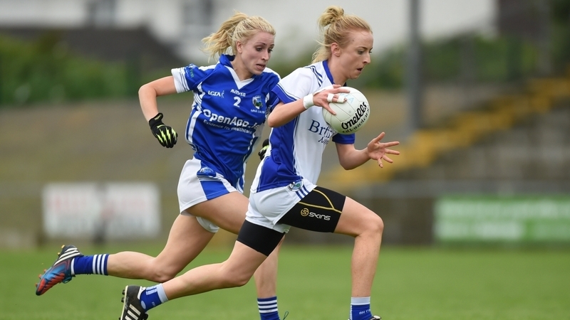 O'Sullivan in action for Cavan against Laura Nerney of Laois