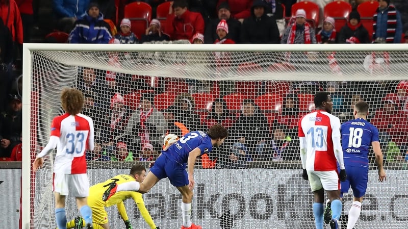 Marcos Alonso heads home Chelsea's winner