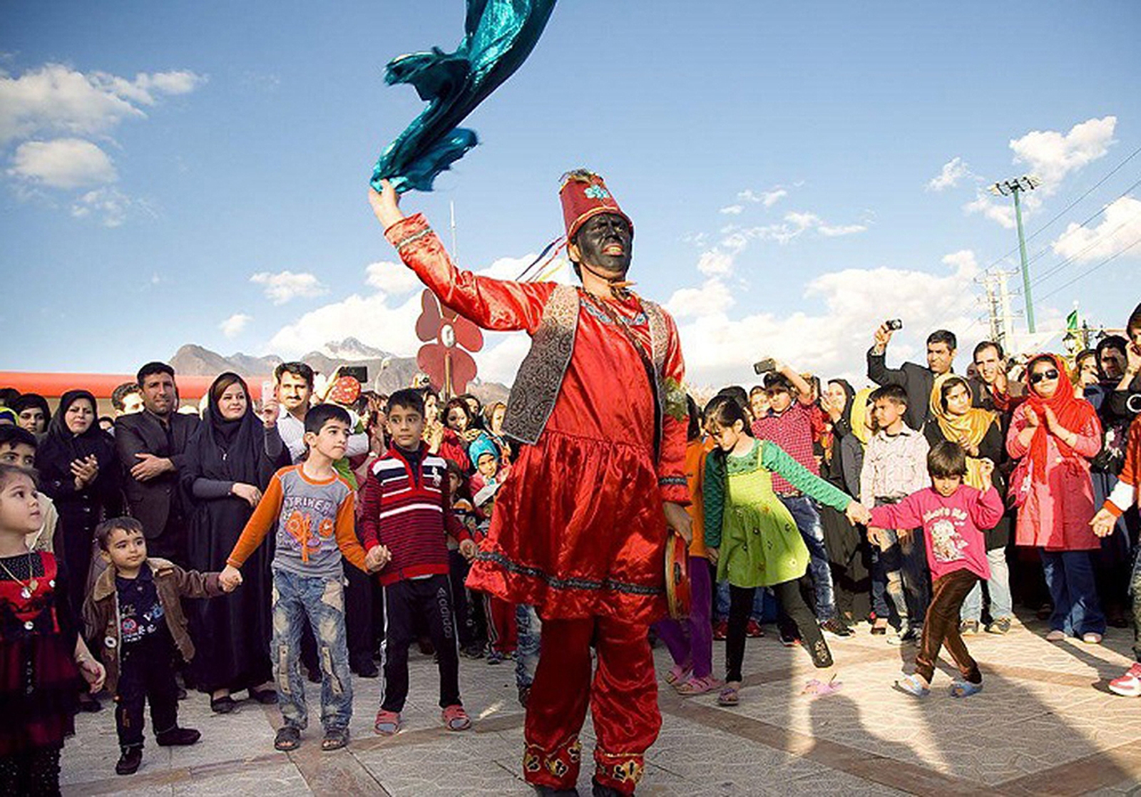 Haji Firoz is Persian folklore character that brings good news at Nowruz. Photo: Persia Digest