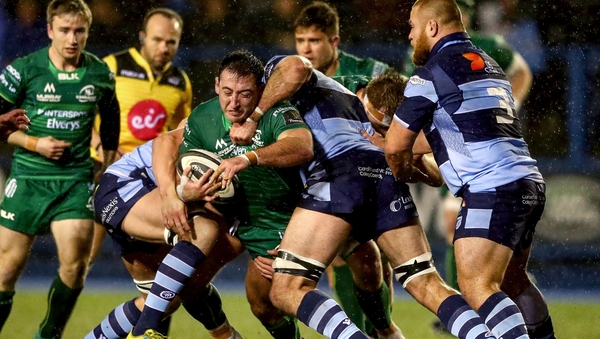 Action from Connacht-Cardiff in January