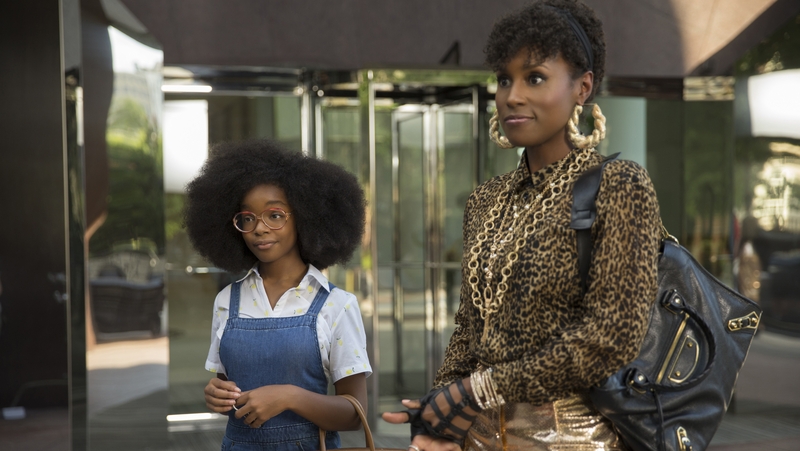 Marsai Martin and Issa Rae's characters enjoy a rare moment of civility in Little