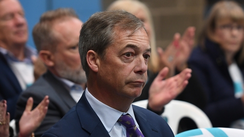 The website has a banner message saying that Nigel Farage does not represent Britain