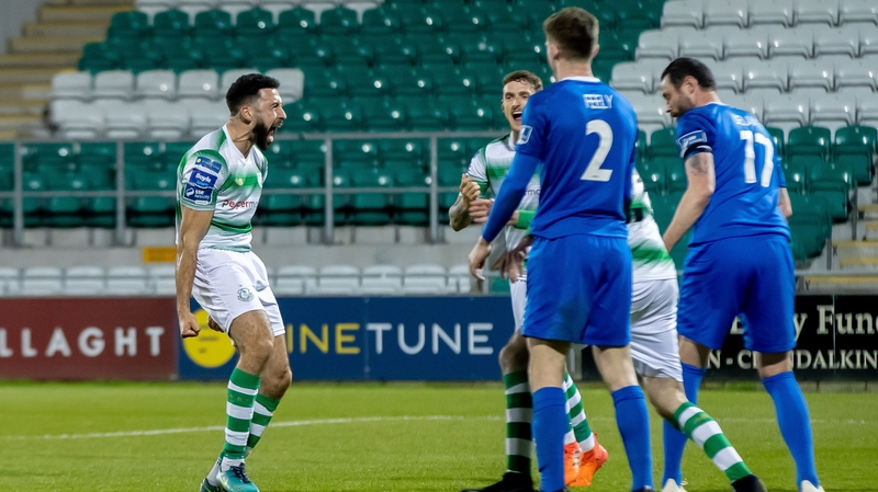 Roberto Lopes was among the goals for Shamrock Rovers tonight