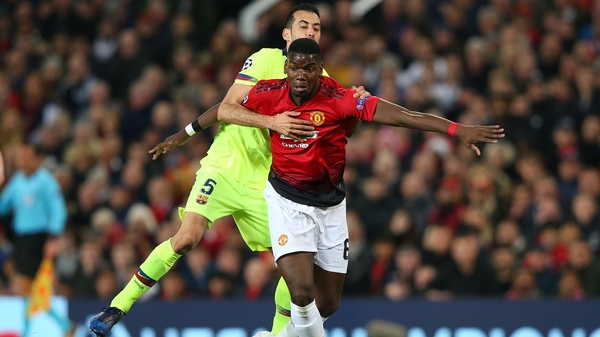 Pogba missed the second leg of United's last-16 comeback win over PSG through suspension