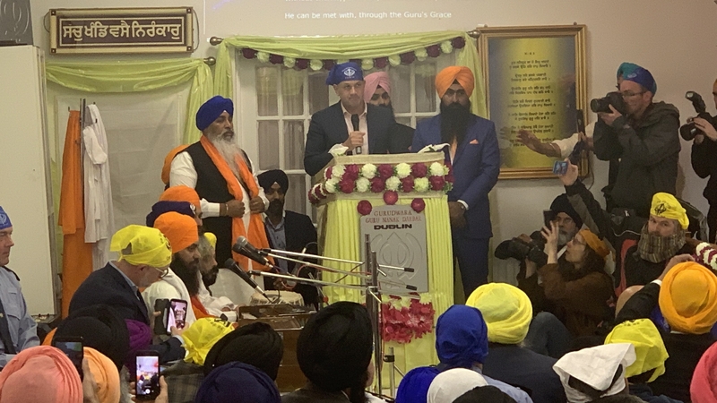 Leo Varadkar at the celebrations today