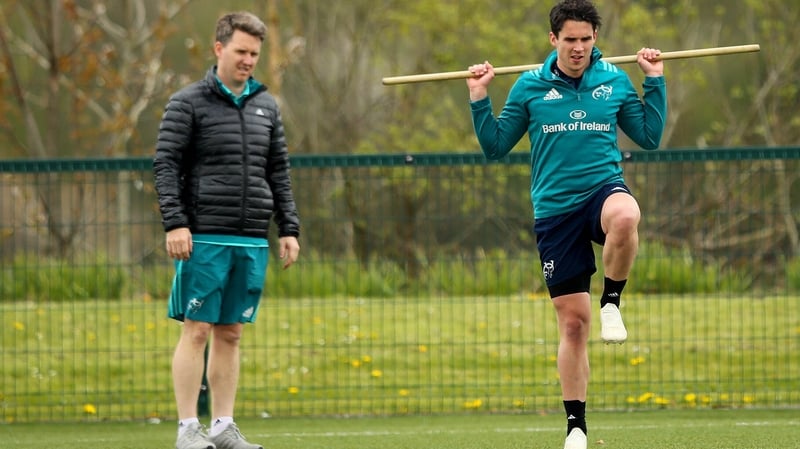 Joey Carbery (r) is unlikely to feature in the semi-final
