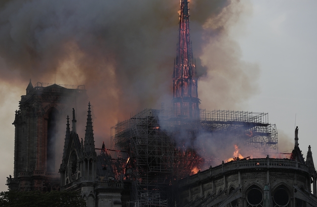 The fire started in the late afternoon in one of the most visited monuments of the French capital
