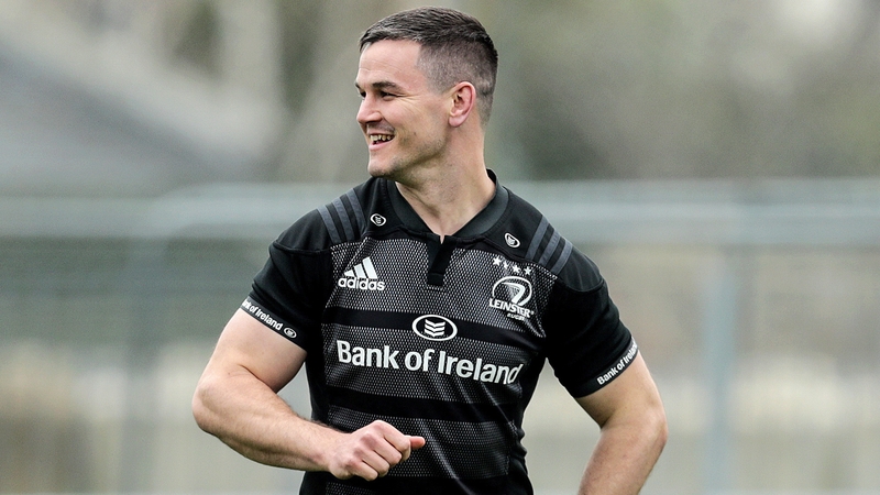 The Ireland out-half trained in UCD on Monday