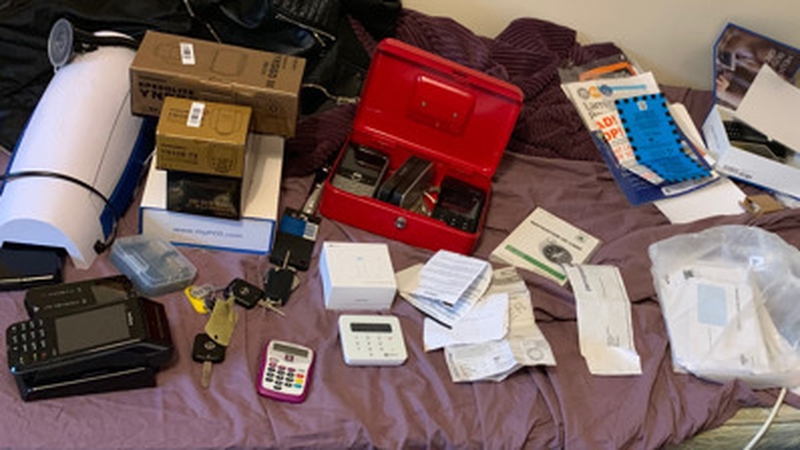 The search was carried out at a house in Letterkenny today