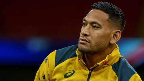 Israel Folau has settled his case with Rugby Australia