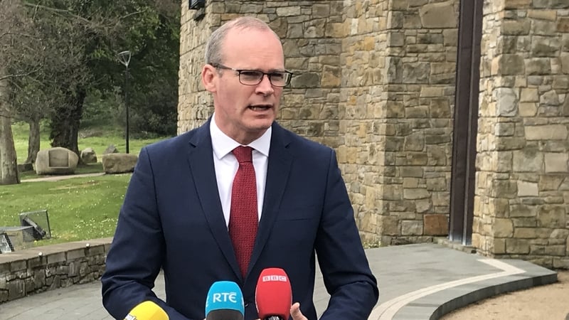 Simon Coveney was speaking in Co Down this morning