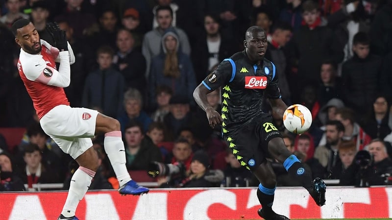 Kalidou Koulibaly (R) said Napoli are smarting after their loss at the Emirates