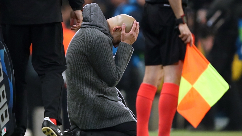 Pep Guardiola's side suffered a crushing Champions League exit