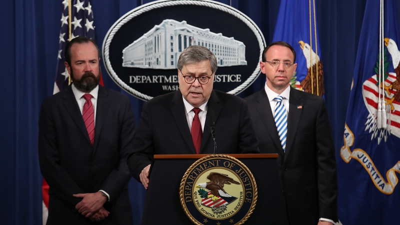 AG William Barr delivered a spirited defence of the Republican president, infuriating Democrats