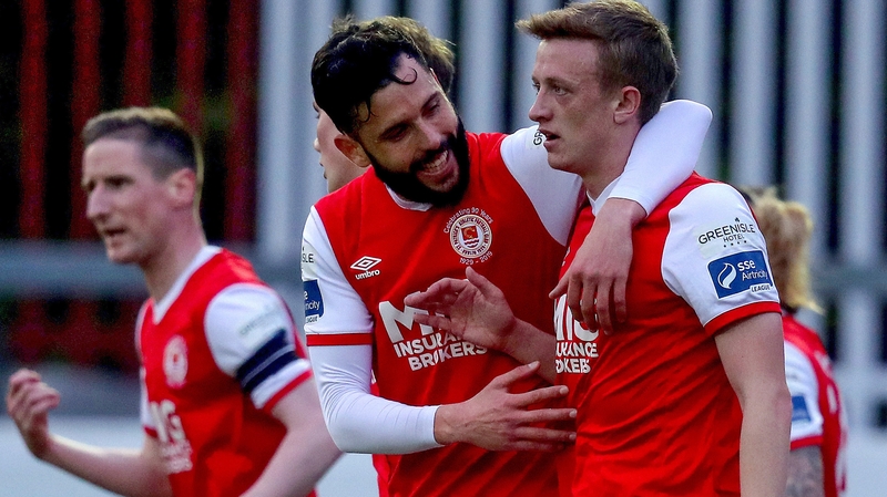 Chris Forrester celebrates his goal with David Webster