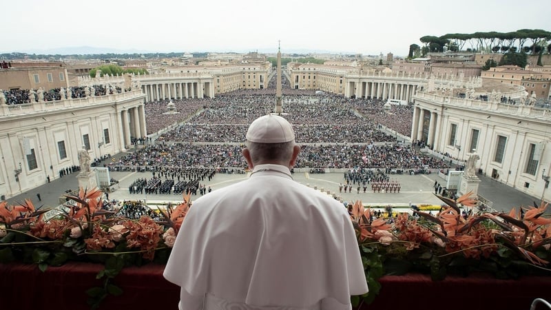 Pope Francis was delivering his traditional Easter Sunday address to the faithful at the Vatican