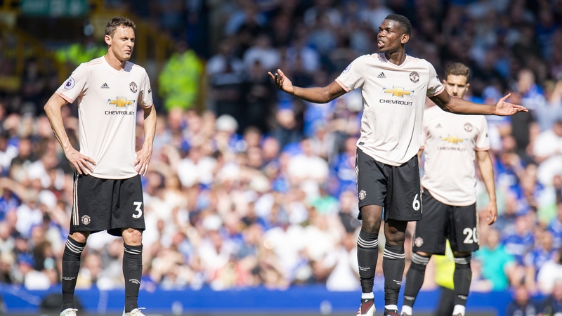Manchester United were soundly beaten at Goodison