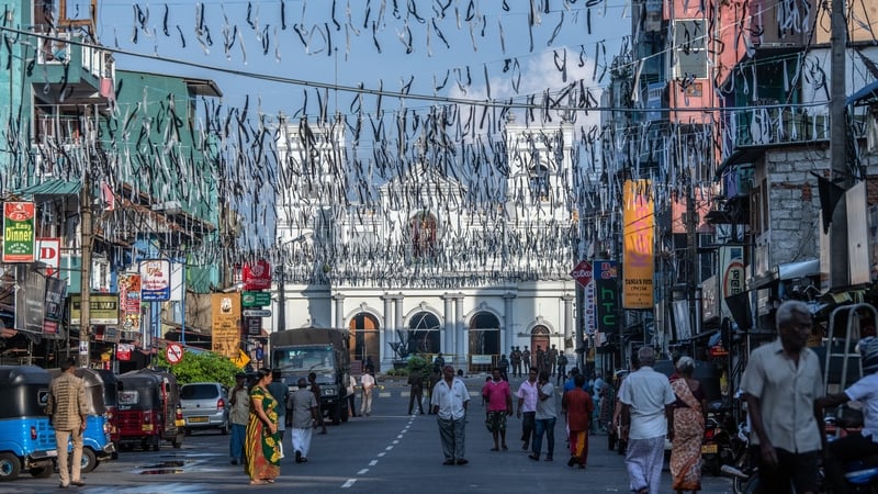 Funeral ribbons in Sri Lanka following the Easter Sunday terror attacks