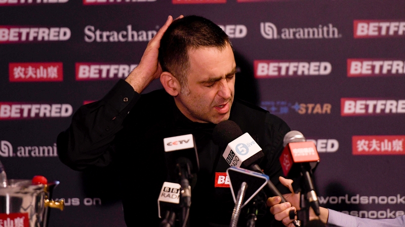 Ronnie O'Sullivan suffered a shock defeat to amateur James Cahill