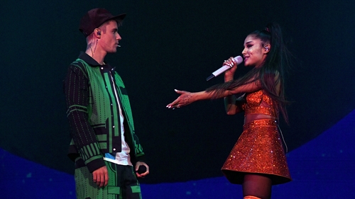 Justin Bieber and Ariana Grande