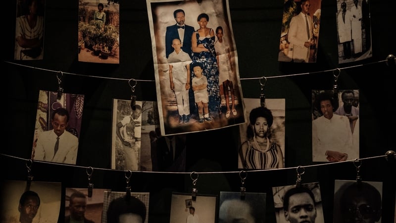 Victims' portraits on display at the Kigali Genocide Memorial in Kigali, Rwanda. Photo: Yasuyoshi Chiba/AFP/Getty Images