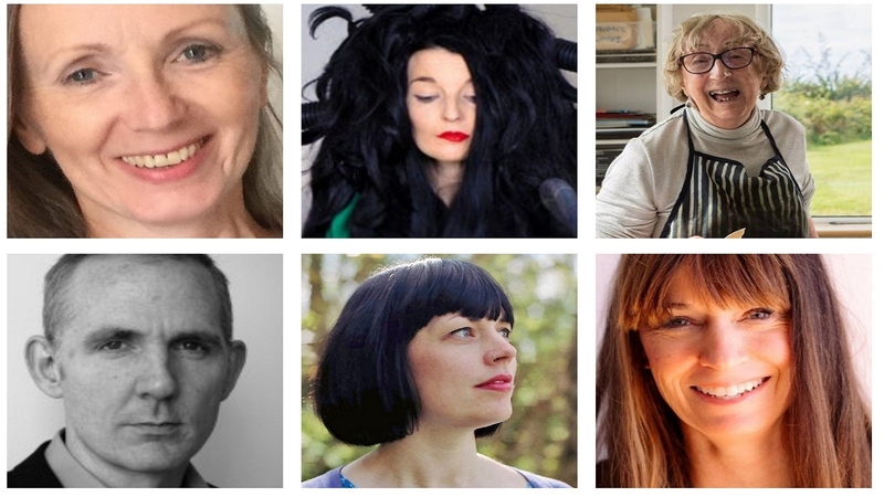 The six newest members of Aosdána: (Top, L to R) Anna Burns, Aideen Barry, Margaret Irwin West (Bottom, L to R) Niall McLaughlin, Doireann Ni Ghriofa, Clare Langan