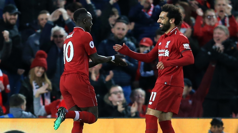 Sadio Mane (L) and Mo Salah were in lethal form