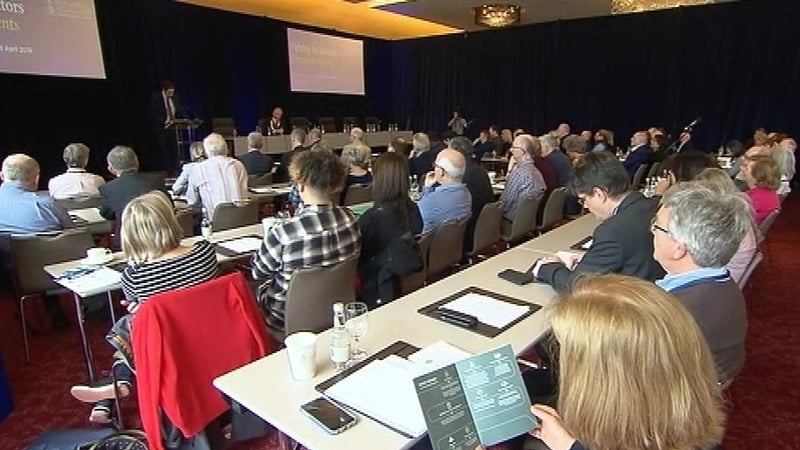 Simon Harris addressed delegates at the IMO conference