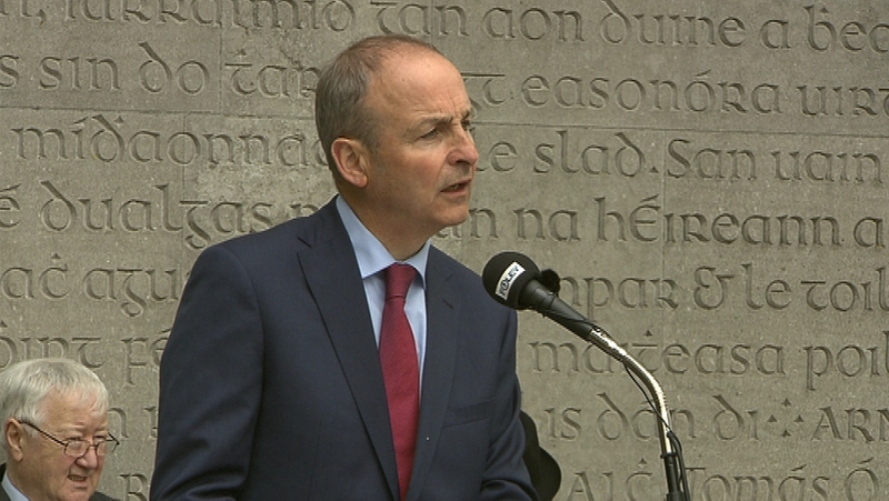 Micheál Martin made the comments at his party's annual Easter Rising Commemoration at Arbour Hill