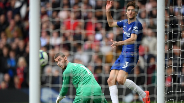 A David De Gea saw Chelsea equalise at Old Trafford