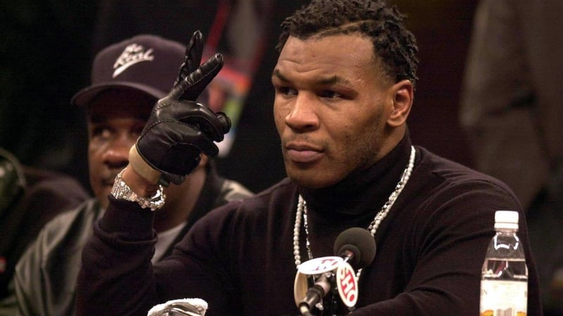 Mike Tyson back in 2000 ahead of his fight with Julius Francis