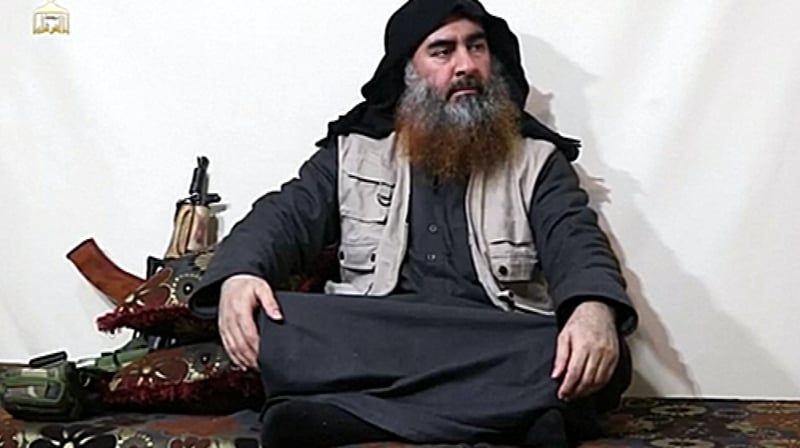 A bearded man with Baghdadi's appearance gave an 18-minute address in the video